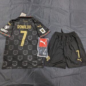 Portugal Ronaldo #7 2025/26 Special Edition “Pantera Negra” Youth Kit
